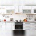 White Kitchen Backdrop