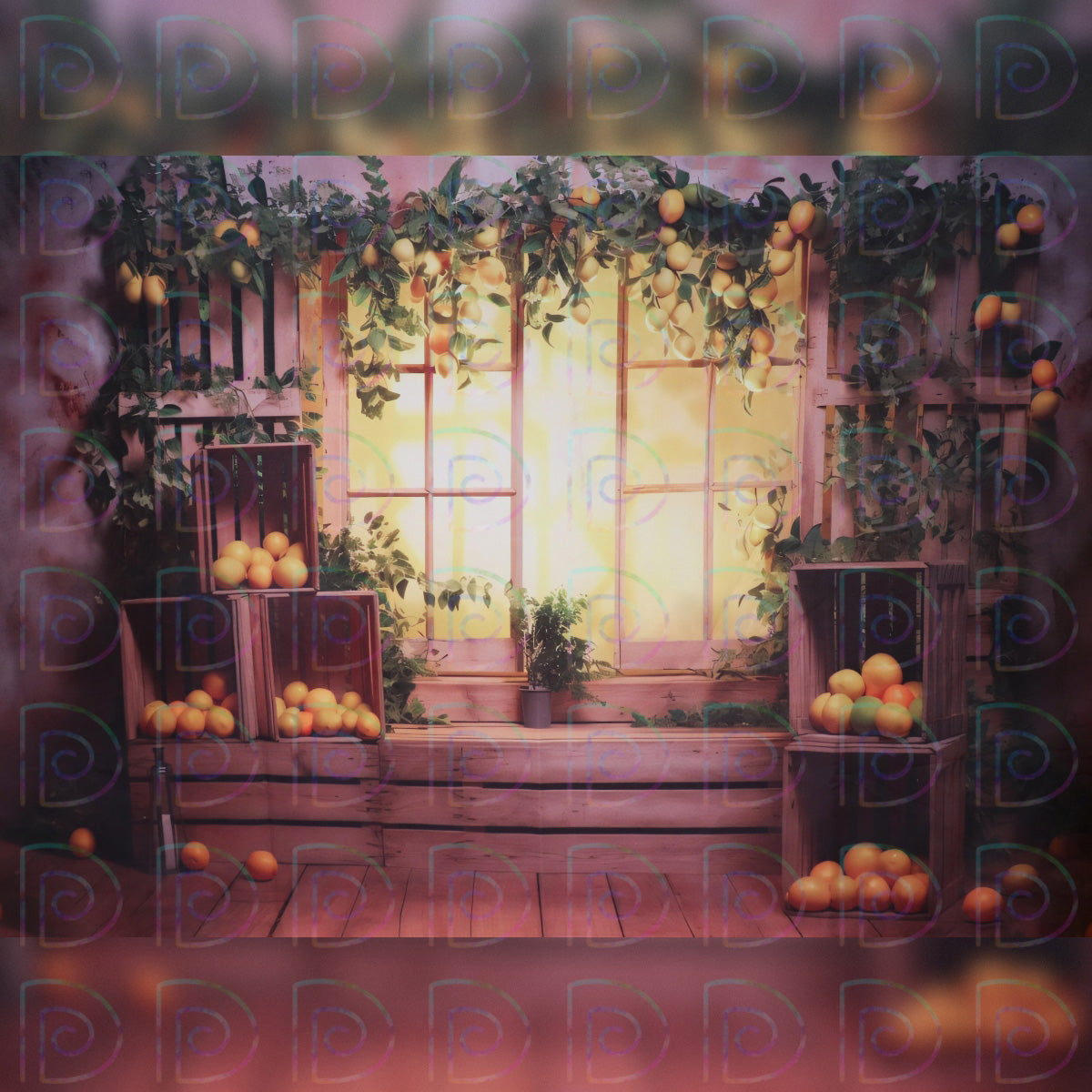 Wooden Lemonade Backdrop