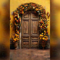 Yellow Rustic Door Backdrop