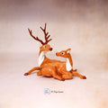 Sitting Reindeer Pair
